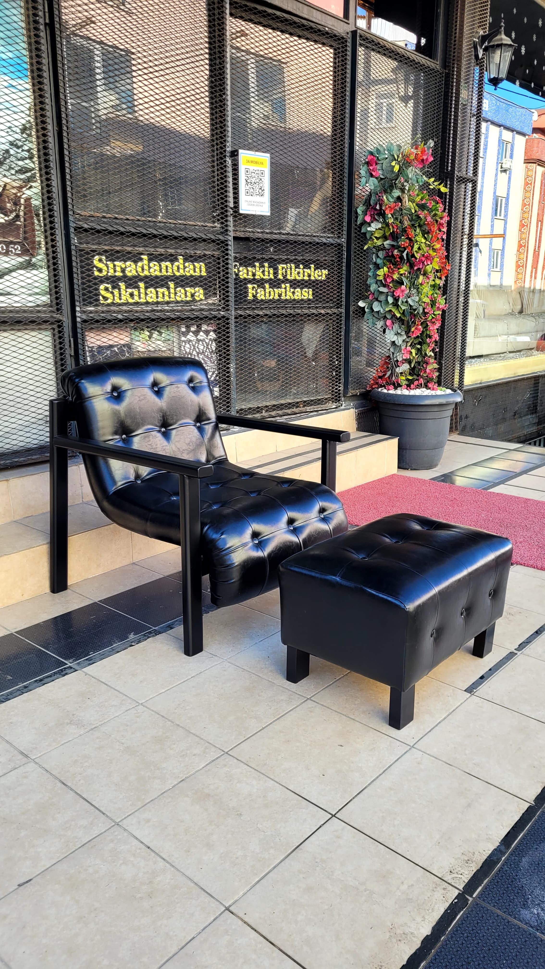 3A Mobilya Oslo Berjer Puf Takımı 