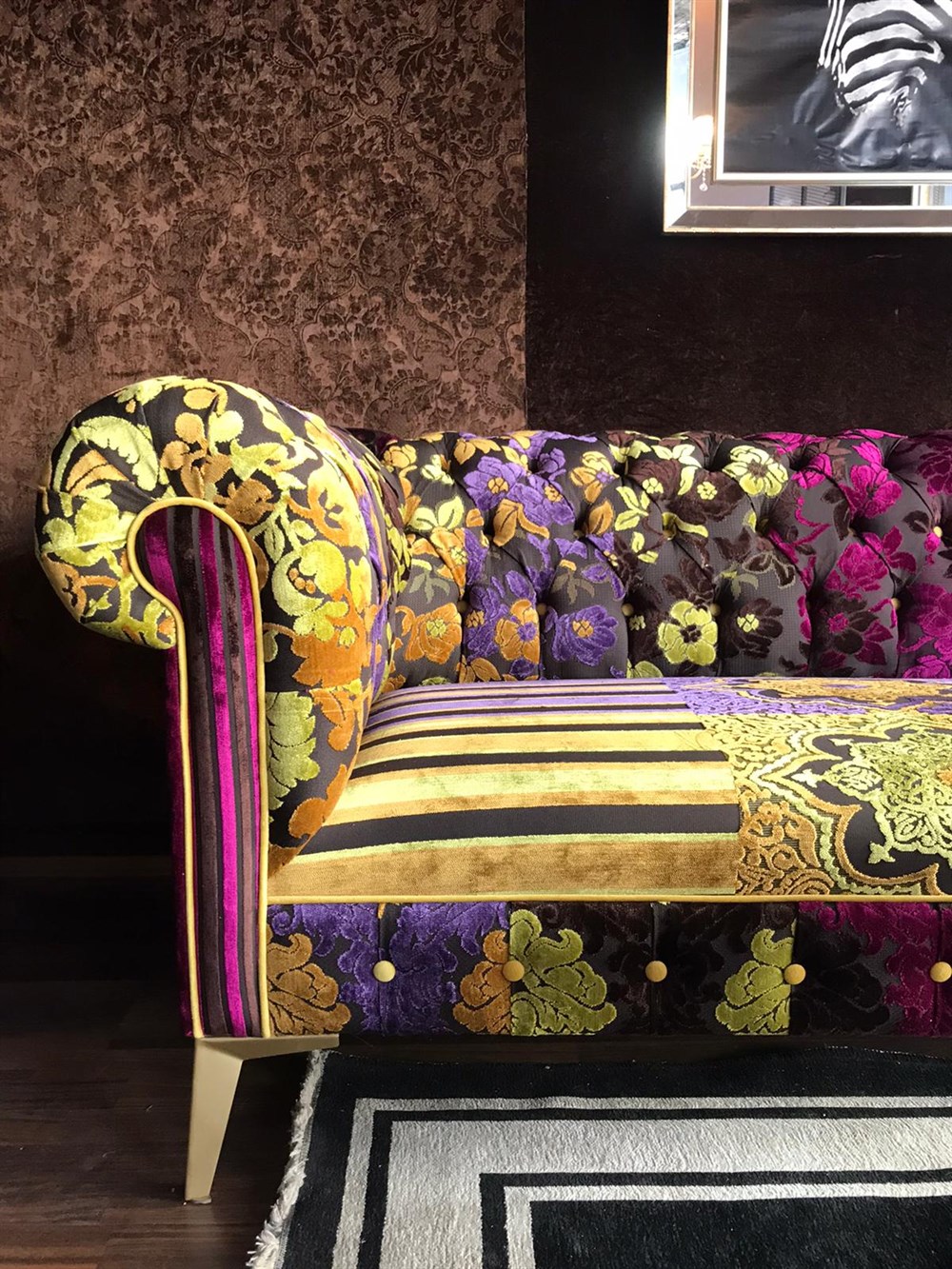 3A MOBİLYA ÖZEL DOKUMA ART CHESTERFİELD