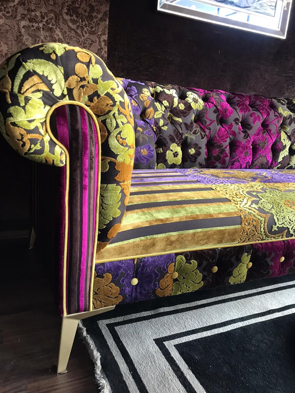 3A MOBİLYA ÖZEL DOKUMA ART CHESTERFİELD