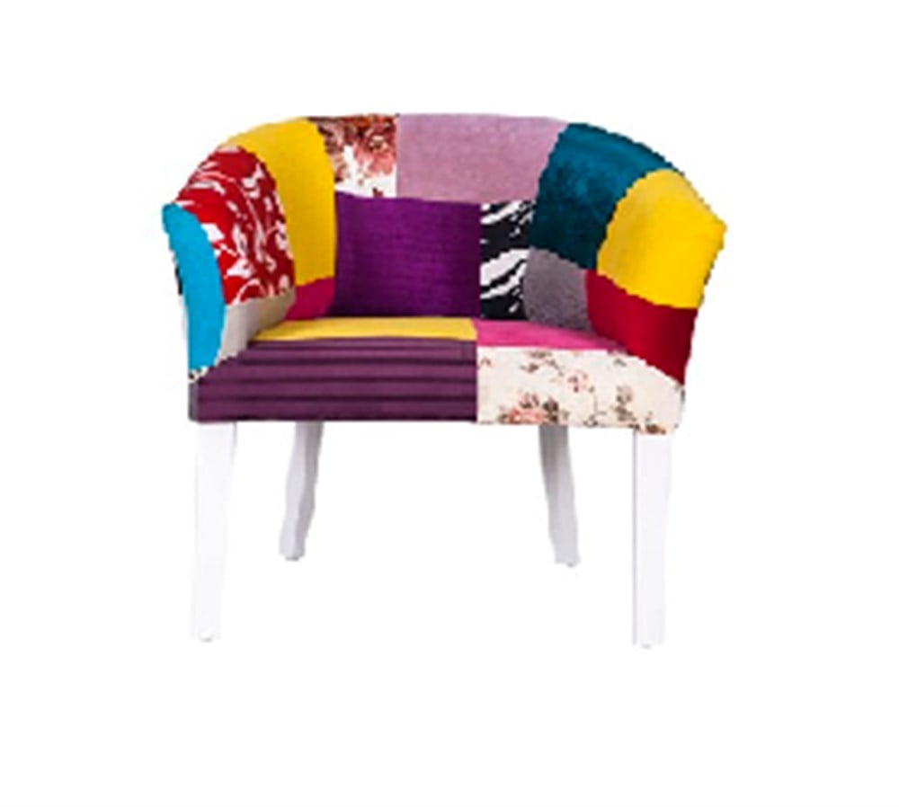 3A Mobilya Patchwork Oval Berjer