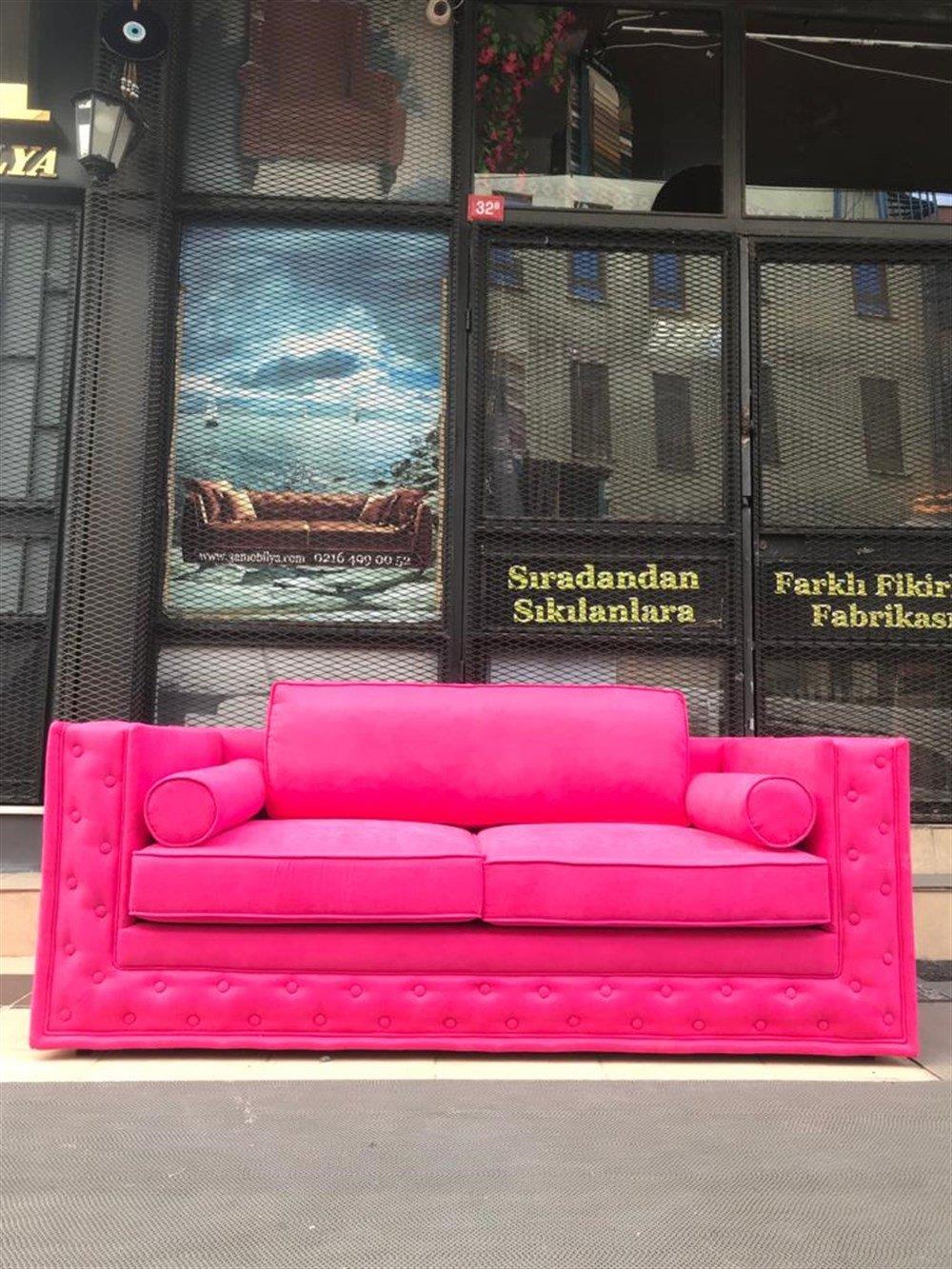 3A Mobilya Pink Modern Kanepe