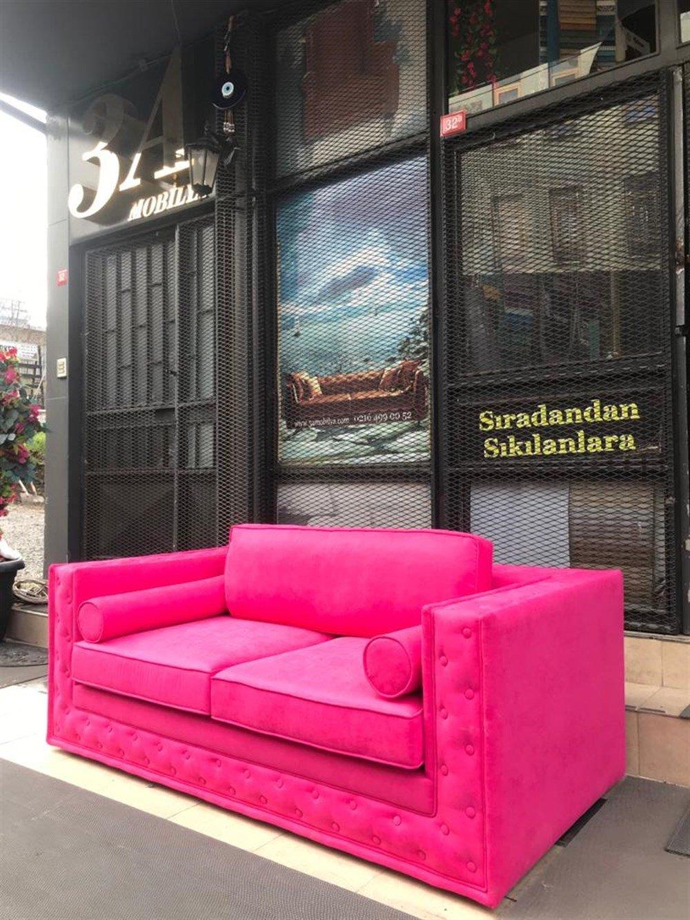 3A Mobilya Pink Modern Kanepe