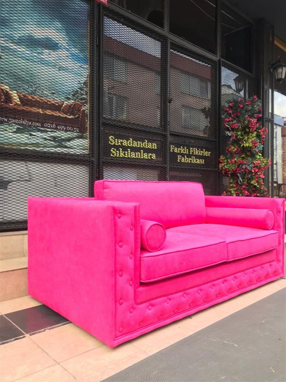 3A Mobilya Pink Modern Kanepe