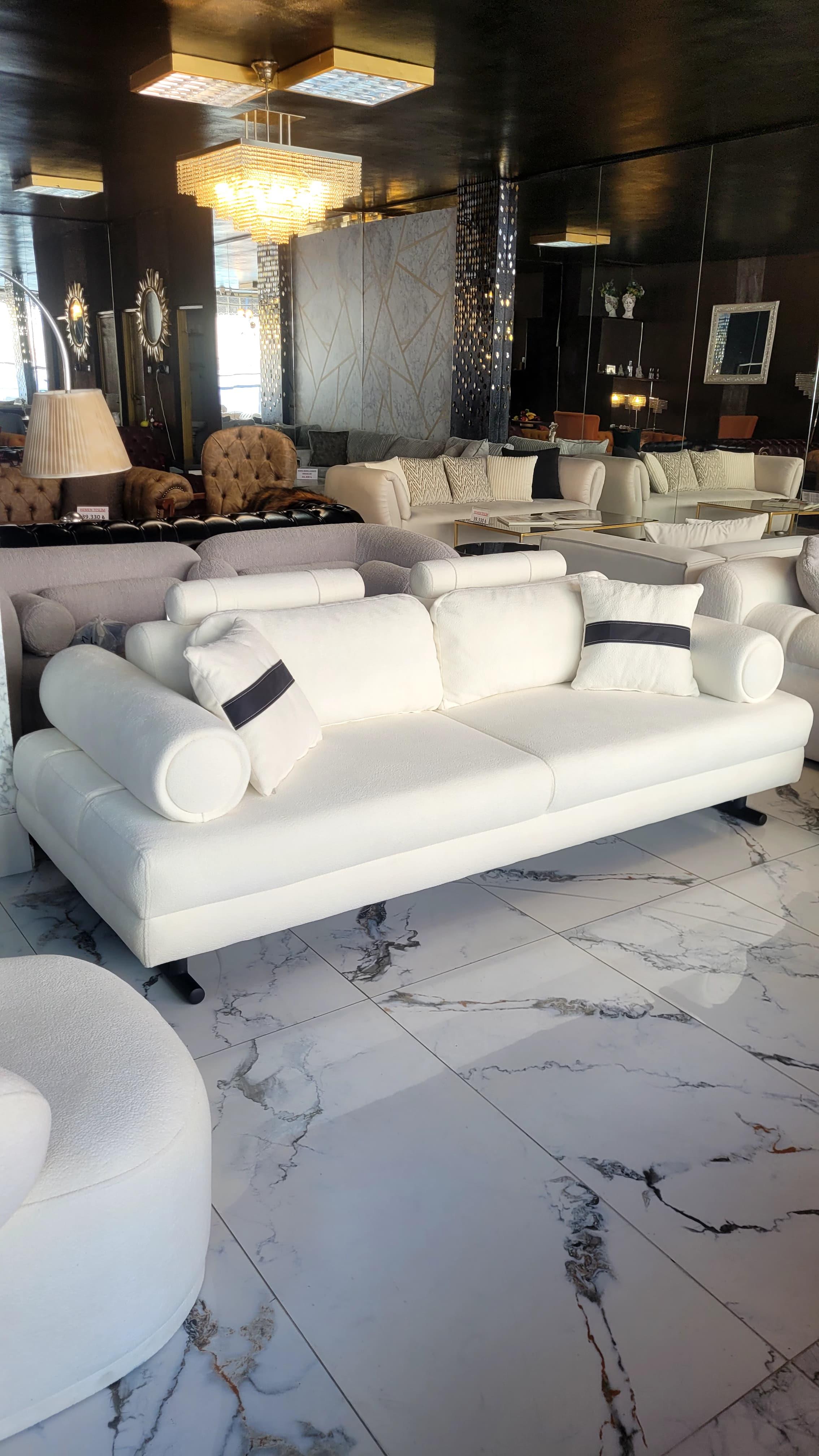 3A MOBİLYA  PİSA YATAKLI  KOLTUK TAKIMI 3+1+1