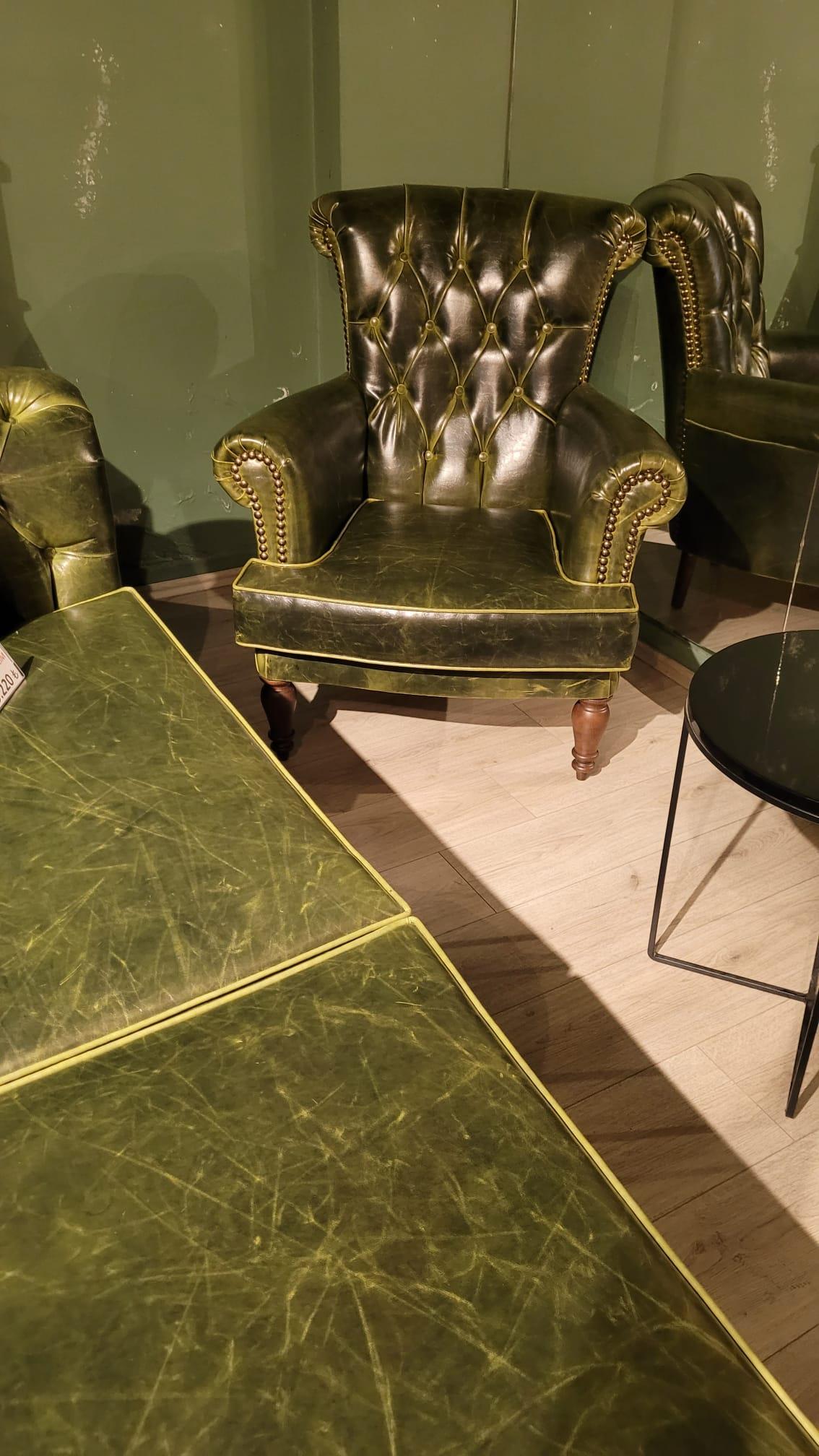 3A MOBİLYA PULLAP STİNGER CHESTERFİELD TAKIMI 3+1+1  