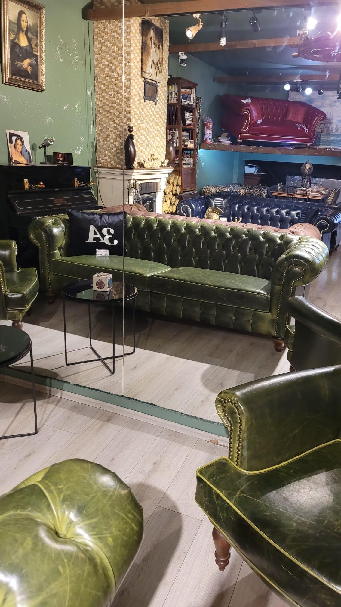 3A MOBİLYA PULLAP STİNGER CHESTERFİELD TAKIMI 3+1+1  