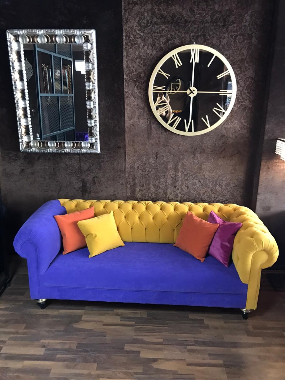 3A MOBİLYA PURPLE NEW MODERN CHESTERFİELD