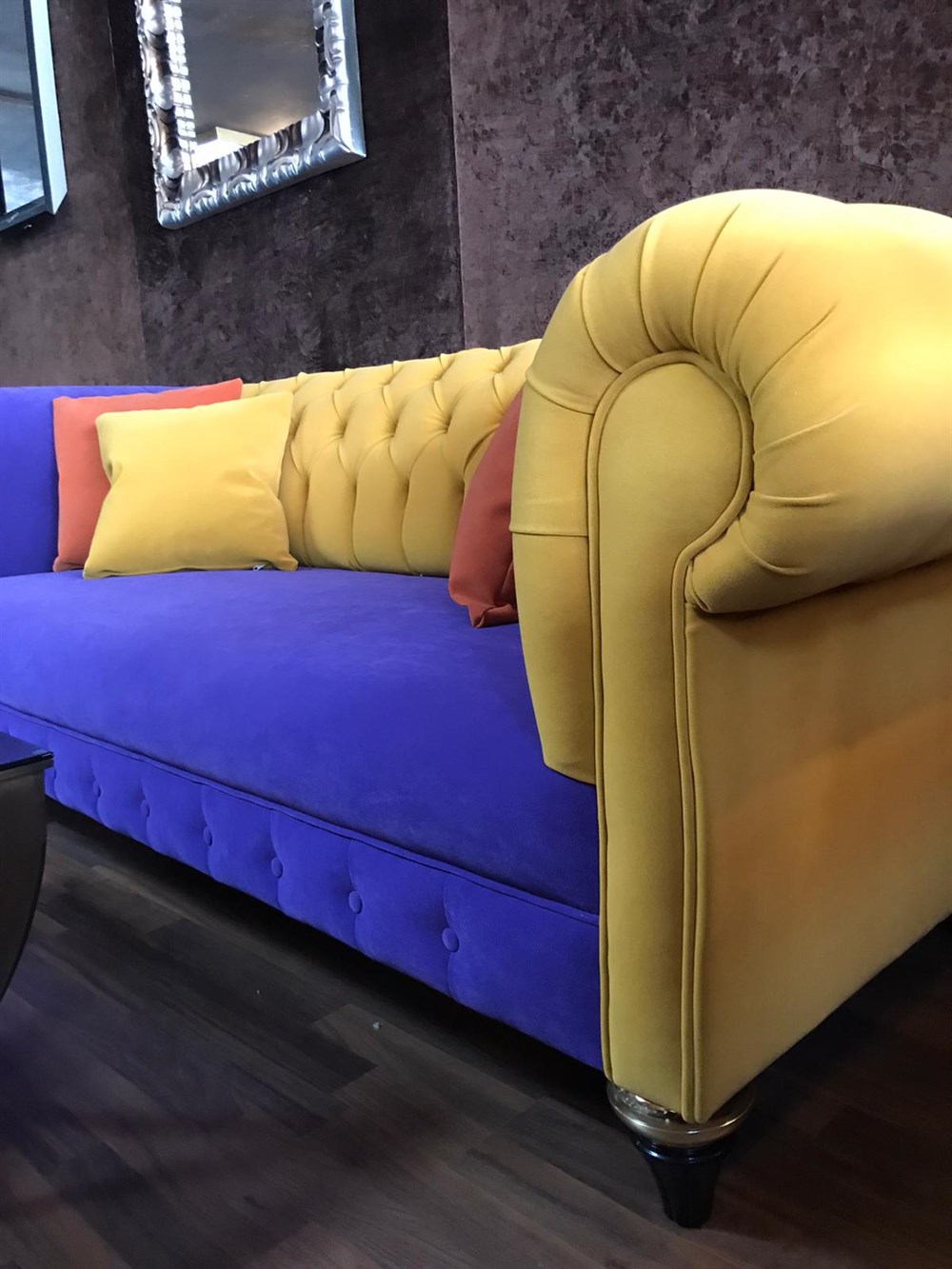 3A MOBİLYA PURPLE NEW MODERN CHESTERFİELD