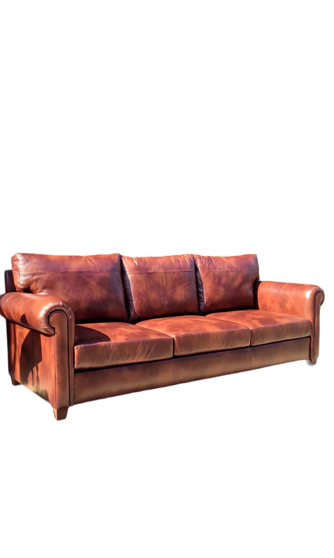 3A MOBİLYA REAL LEATHER BURGUNDY LUXURY  KANEPE