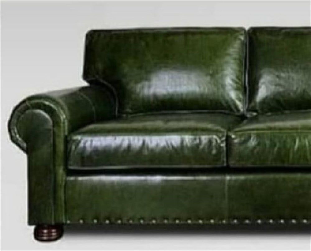 3A MOBİLYA REAL LEATHER GREEN KANEPE