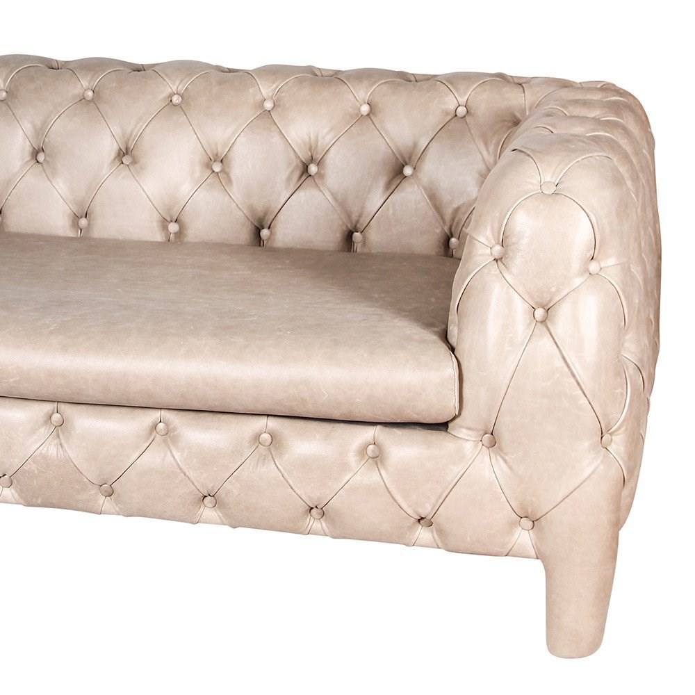 3A Mobilya Real Leather İtalyan Chesterfield