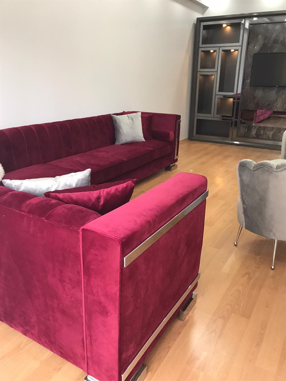 3A MOBİLYA RED VİNE L KANEPE  +2 BERJER 