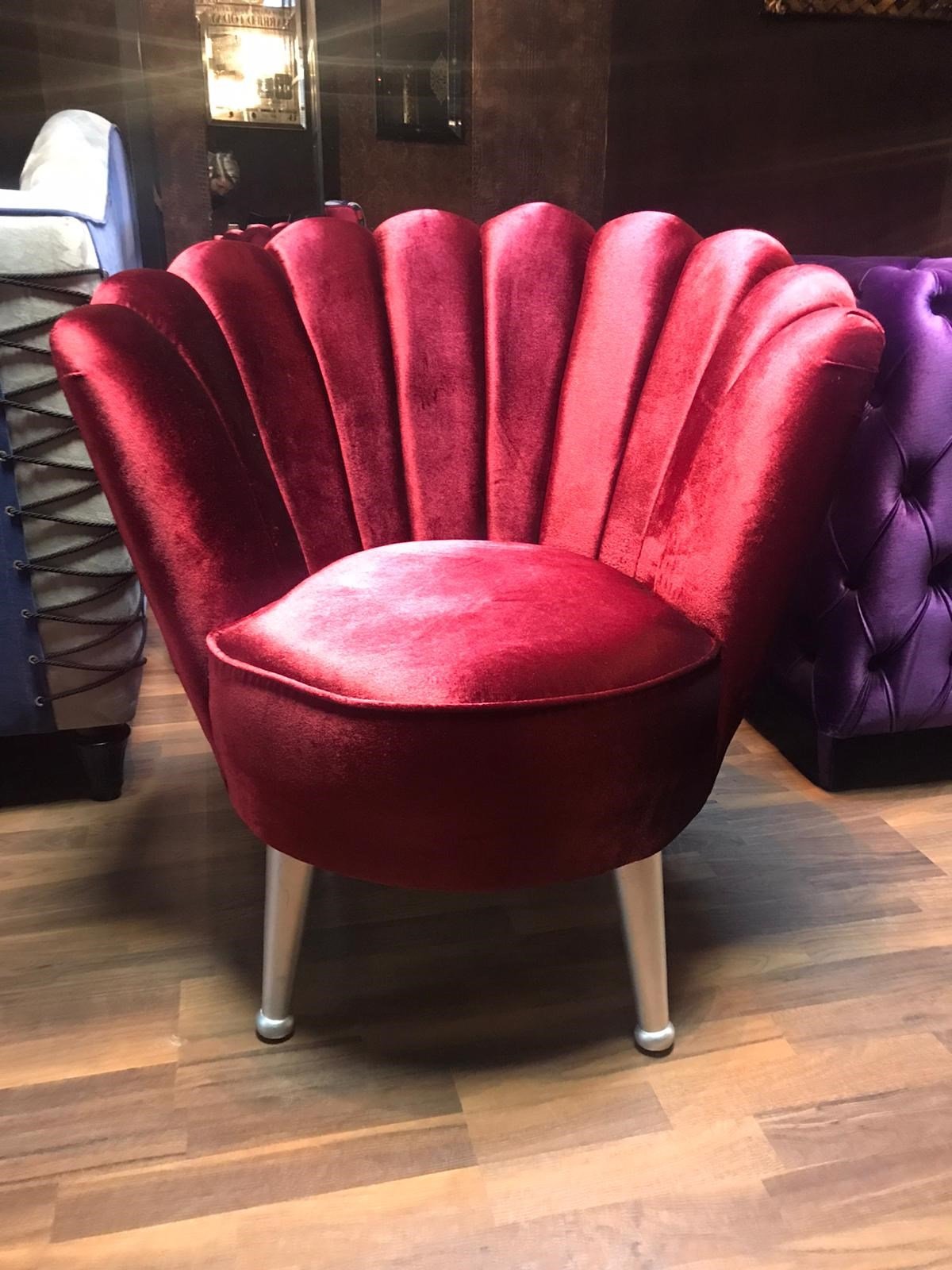 3A Mobilya Red Wine berjer 