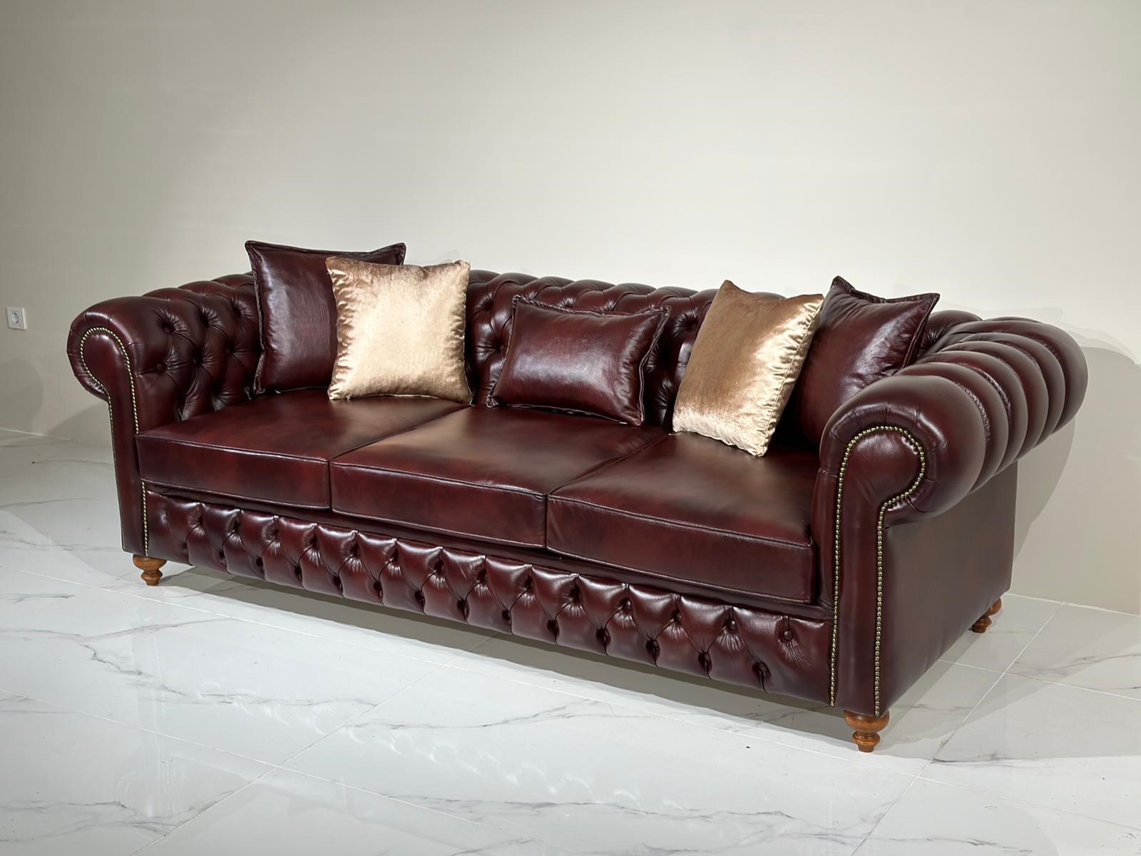 3A MOBİLYA SELVA CHESTERFIELD KANEPE TAKIMI 3 +1