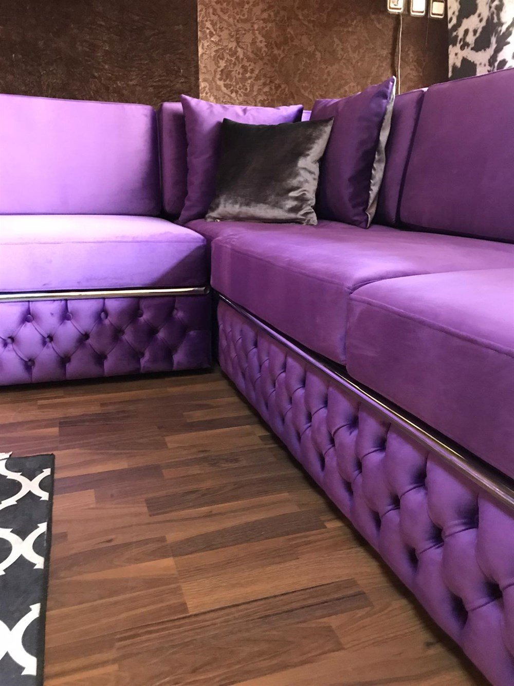 3A MOBİLYA SHİNE SİLVER L KANEPE 