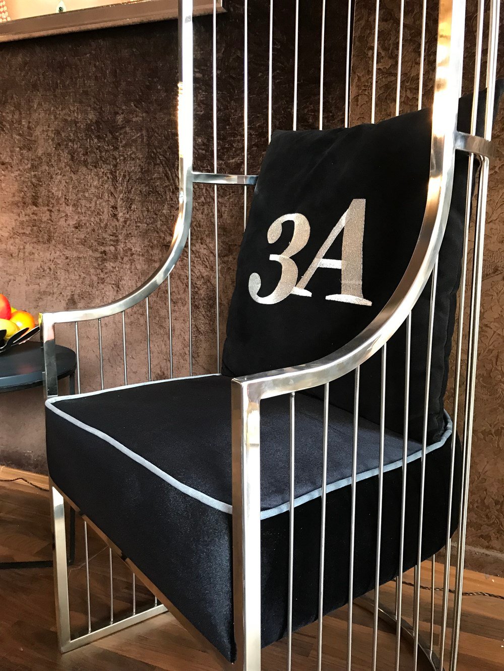 3A MOBİLYA SİLVER KAFES BERJER