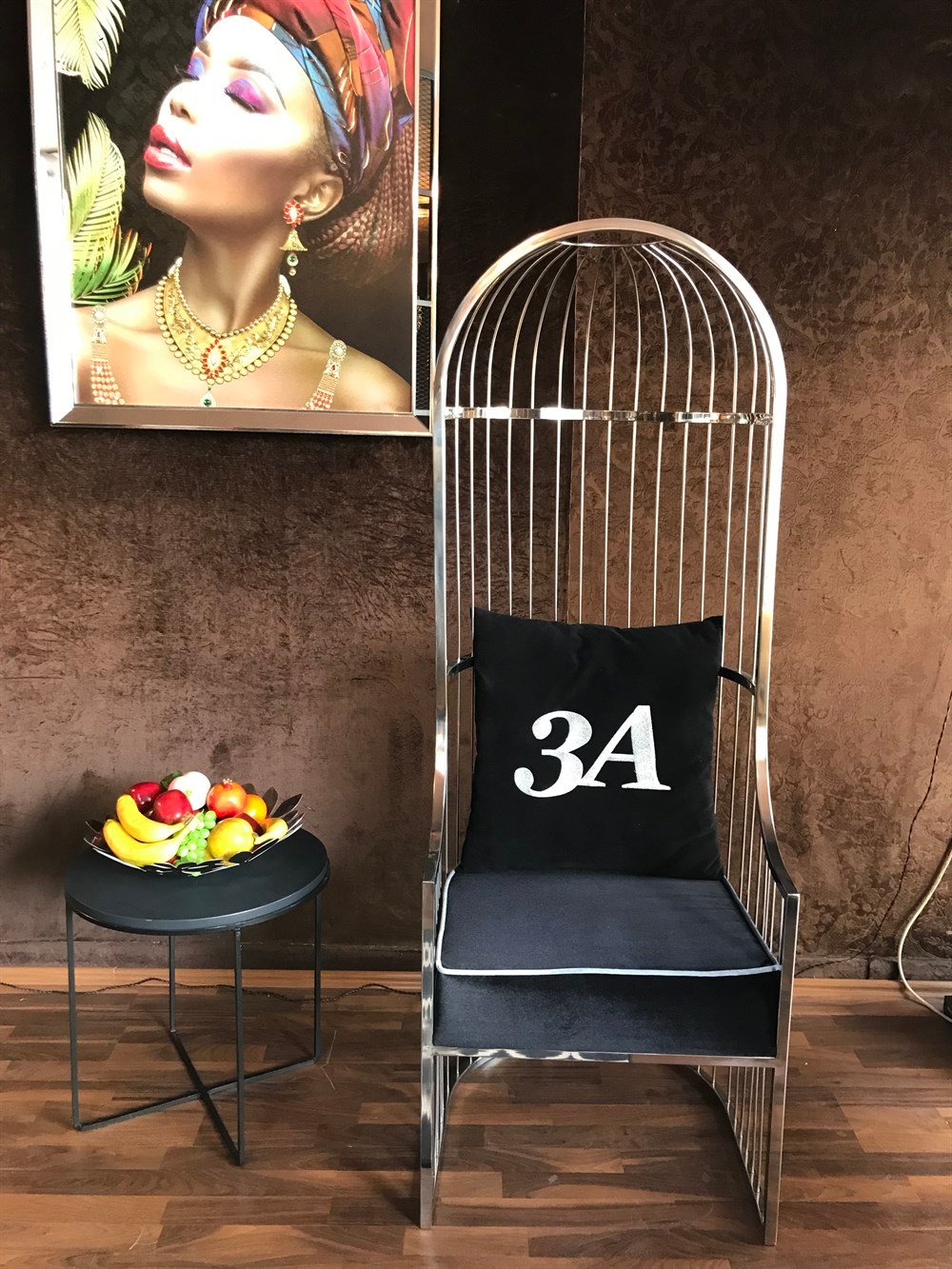 3A MOBİLYA SİLVER KAFES BERJER