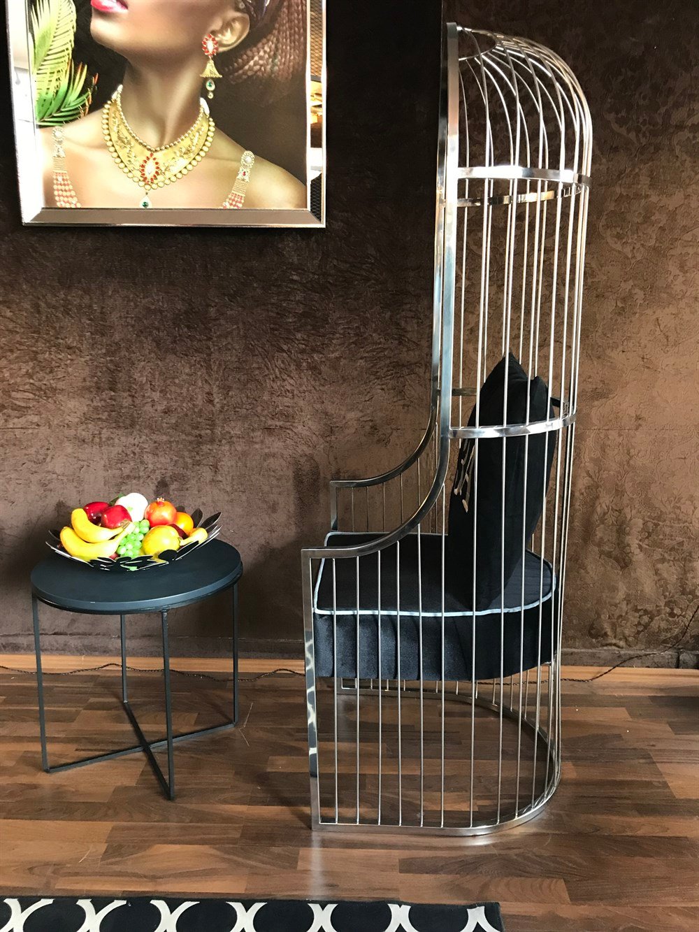 3A MOBİLYA SİLVER KAFES BERJER