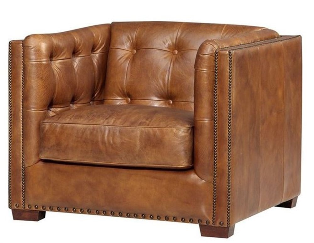 3A MOBİLYA TOBACCO HAKİKİ DERİ BERJER