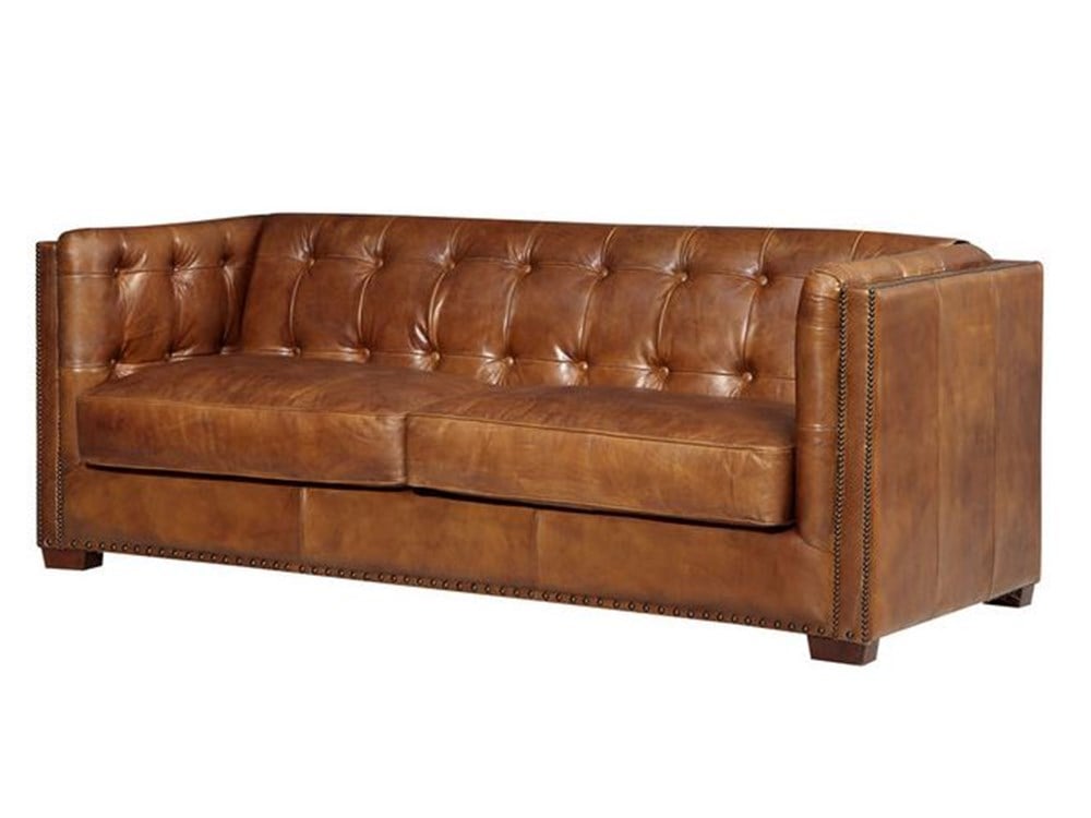 3A MOBİLYA TOBACCO HAKİKİ DERİ KANEPE