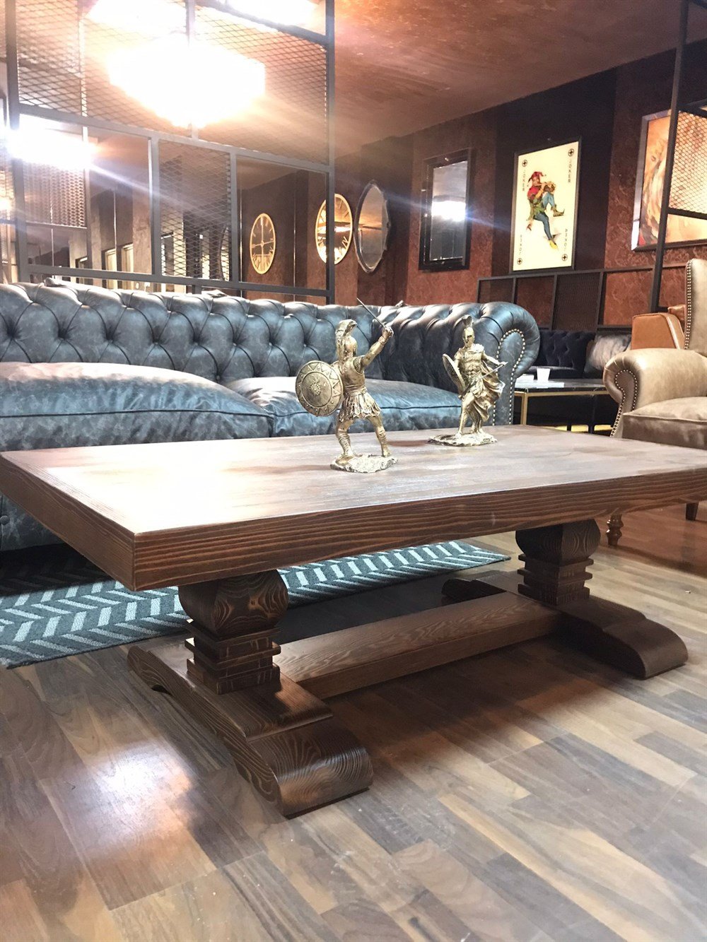 3A MOBİLYA VİCTORİAN  LADİN AĞACI SEHPA 