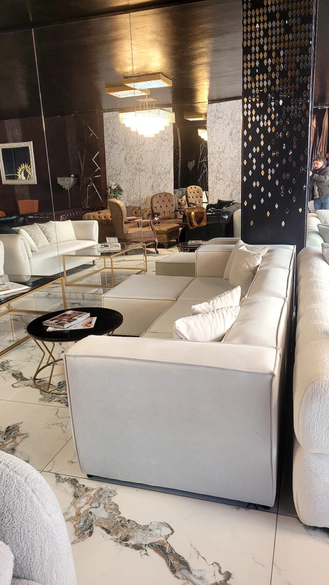 3A MOBİLYA WHİTE SWAN L KANEPE 