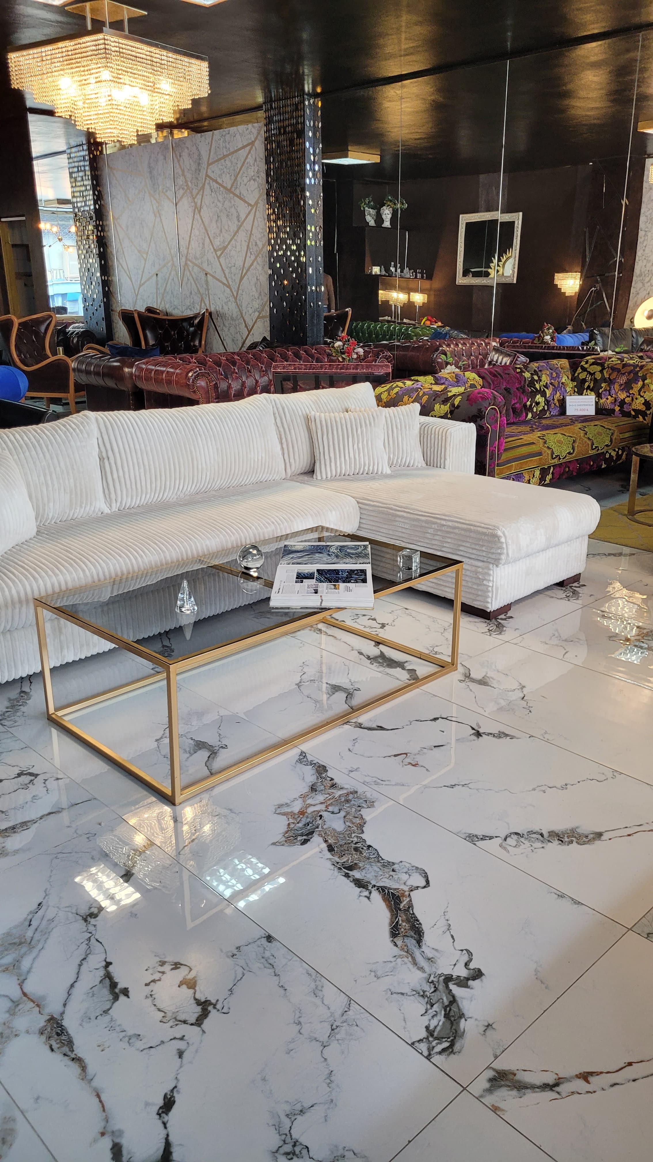 3A MOBİLYA WHİTE WORD L KANEPE 