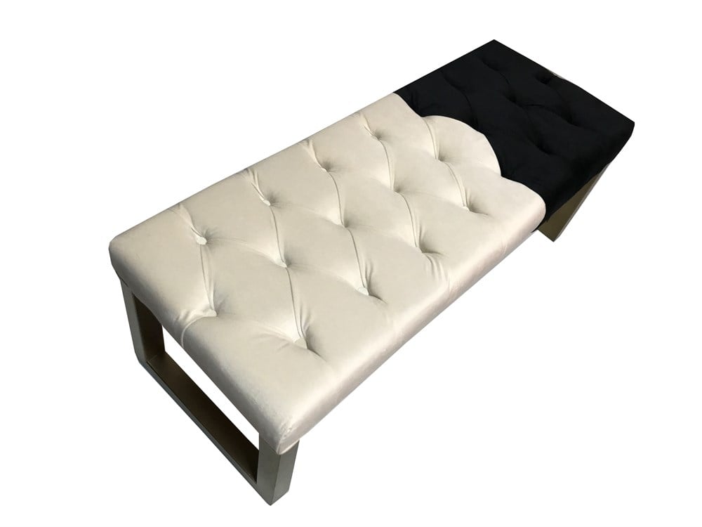3A Mobilya White&Black Modern Puf