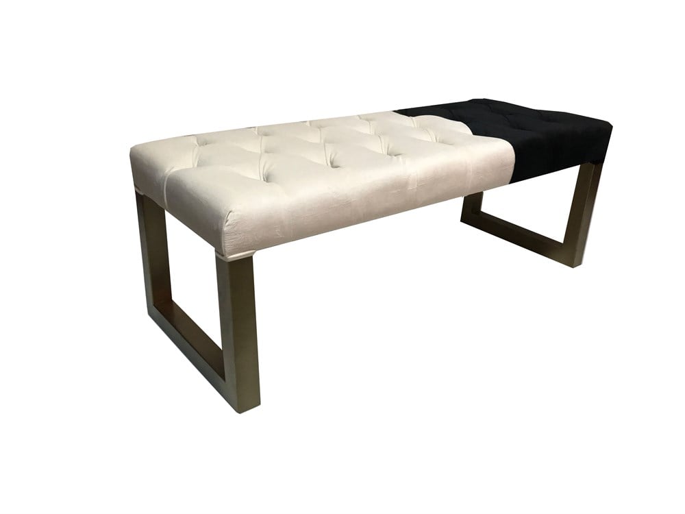 3A Mobilya White&Black Modern Puf