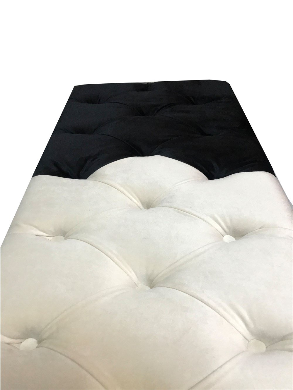 3A Mobilya White&Black Modern Puf