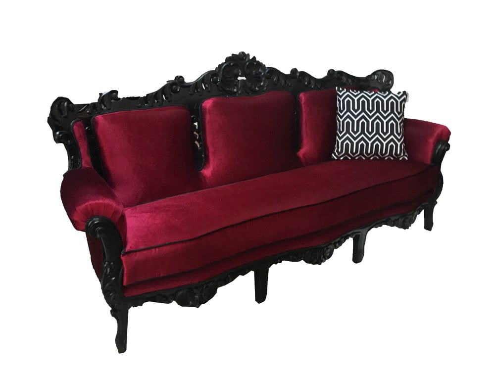 3A MOBİLYA WİNE RED KLASİK KANEPE