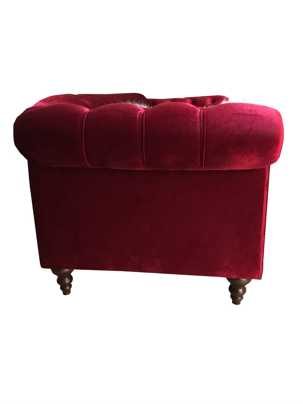 3A Mobilya Yakut Kırmızı Chesterfield