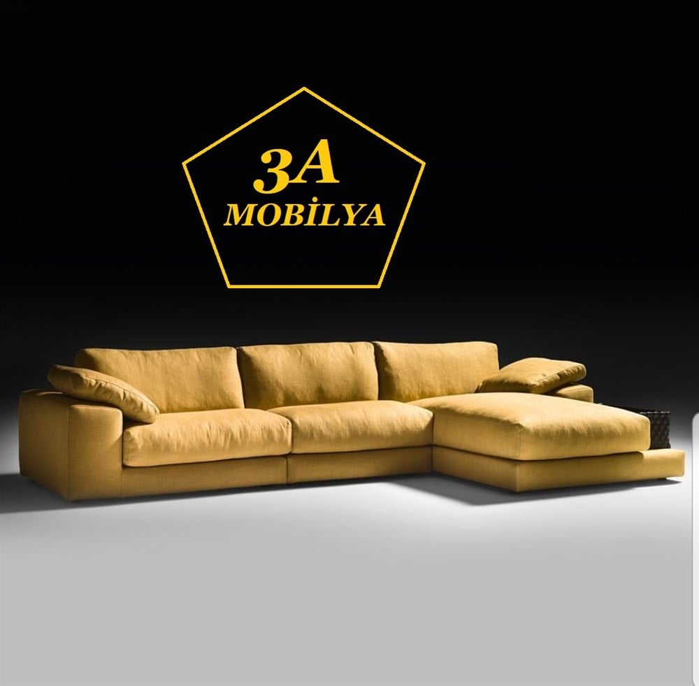 3A MOBİLYA YELLOW QUEEN L KANEPE