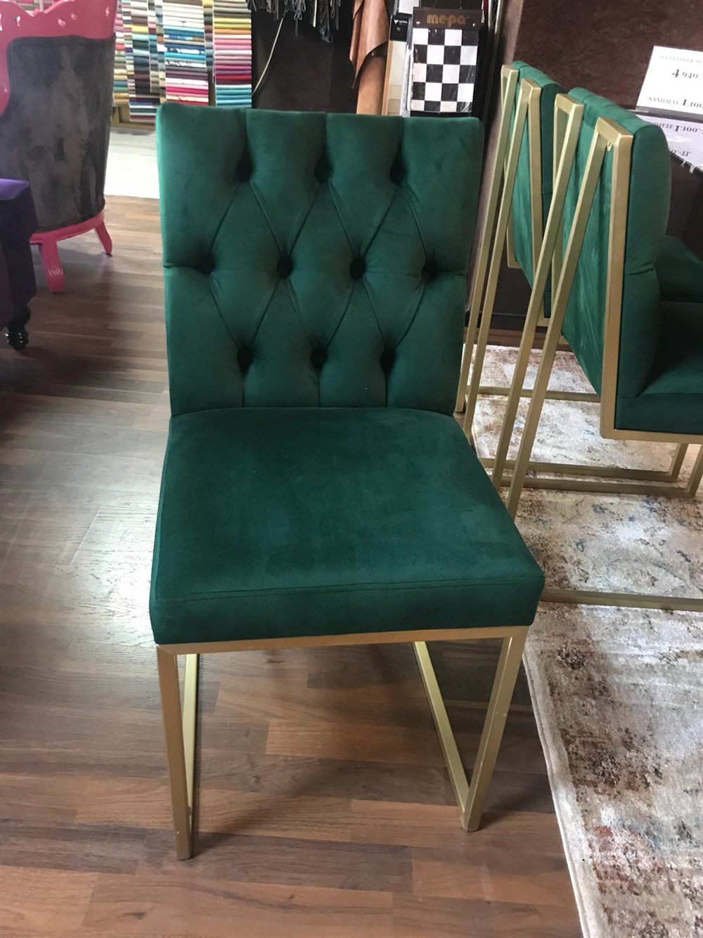 3A MOBİLYA ZÜMRÜT METAL SANDALYE