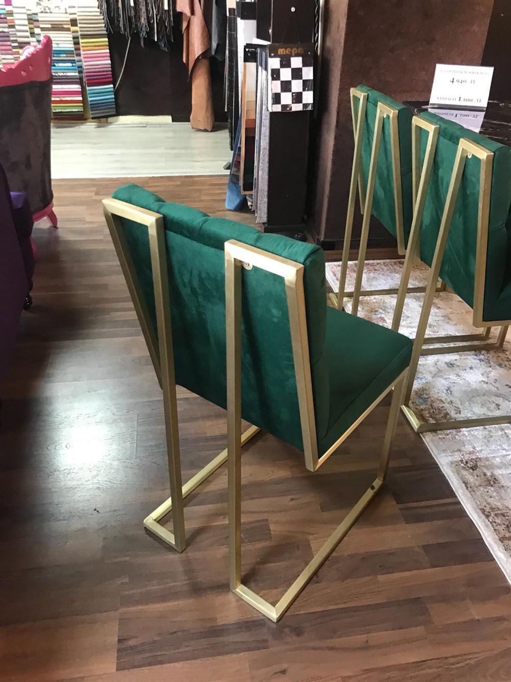 3A MOBİLYA ZÜMRÜT METAL SANDALYE