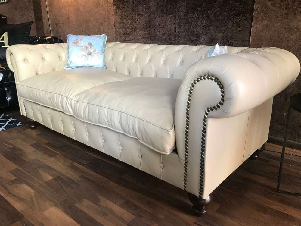 3A MOOBİLYA HAKİKİ DERİ DREAM CHESTERFİELD