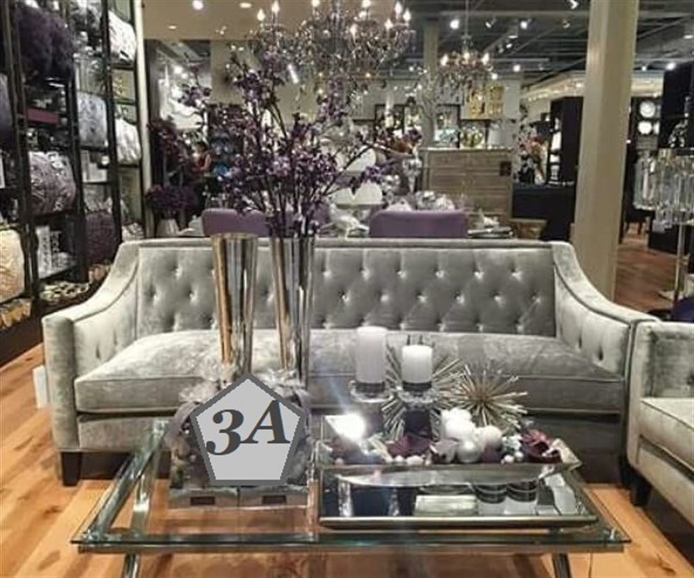 3A NEW MODERN SİLVER KANEPE 