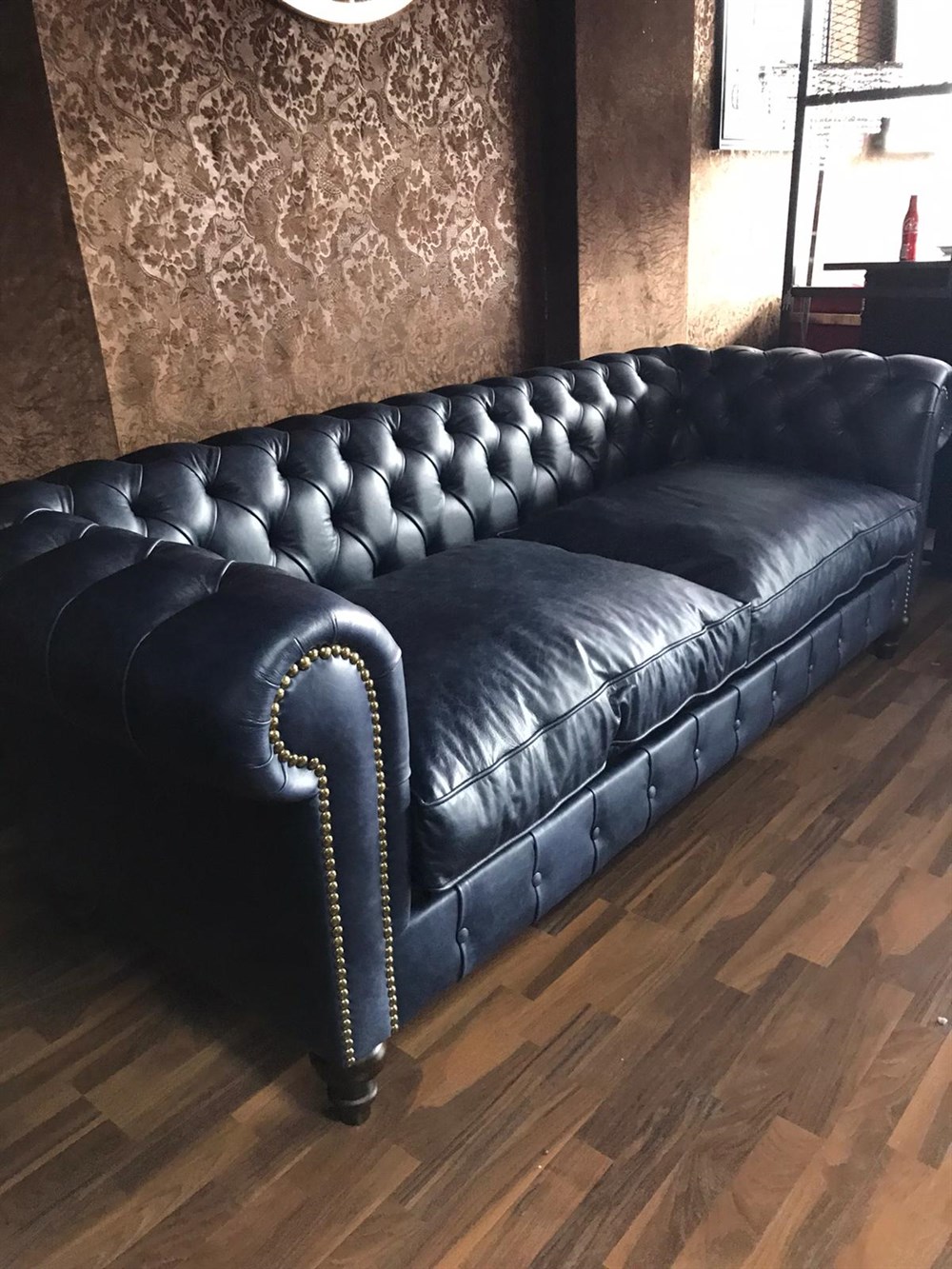 3A PREMİUM HAKİKİ DERİ CHESTERFİELD 