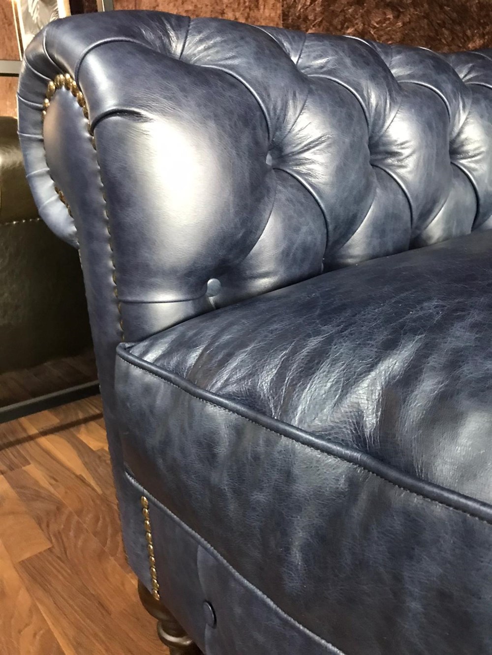 3A PREMİUM HAKİKİ DERİ CHESTERFİELD 