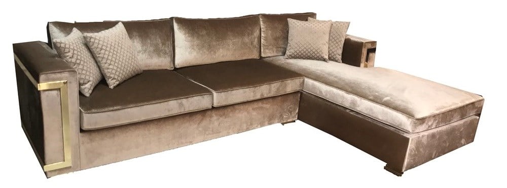 3A SHİNE GOLD L KANEPE KÖŞE KOLTUK