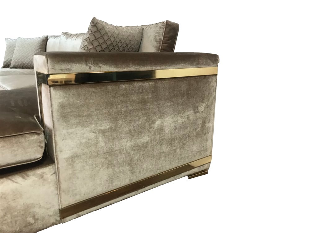 3A SHİNE GOLD L KANEPE KÖŞE KOLTUK