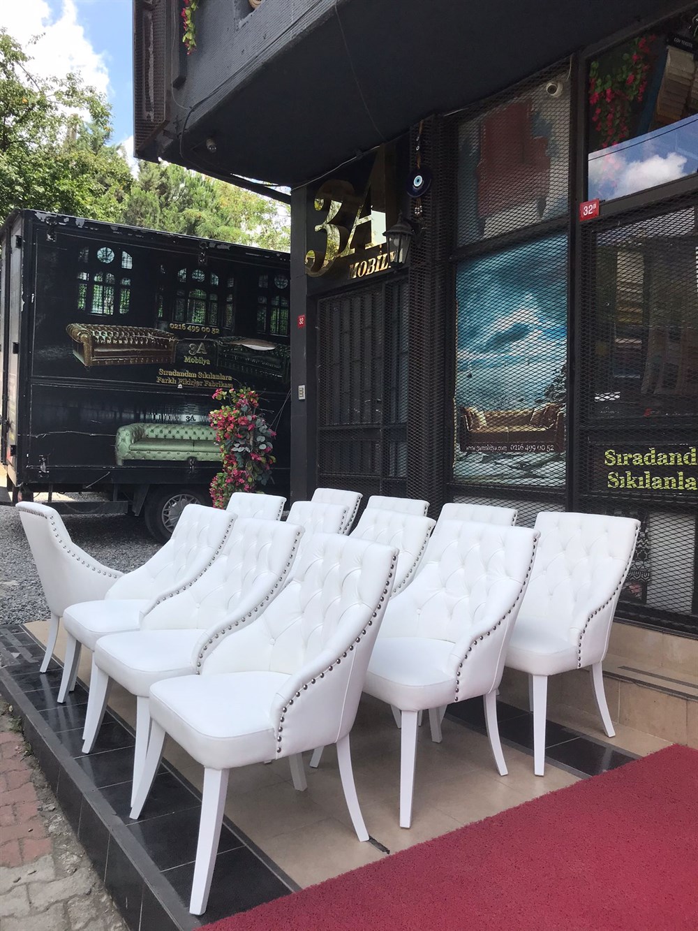 3A WHİTE SWAN LUXURY CHAİR