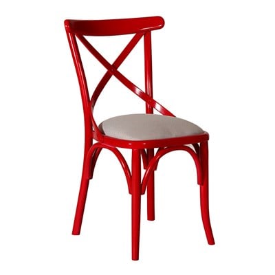 3A Mobilya Kırmızı Kuşaklı Sandalye