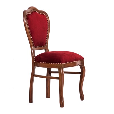 3A Mobilya Bordo Oyması Sandalye - Bordo