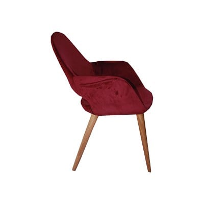 3A Mobilya Winged Sandalye Bordo