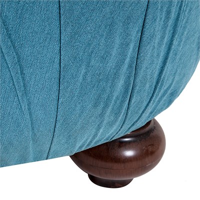 3A Mobilya Blue Kapitone Lena Berjer - Mavi