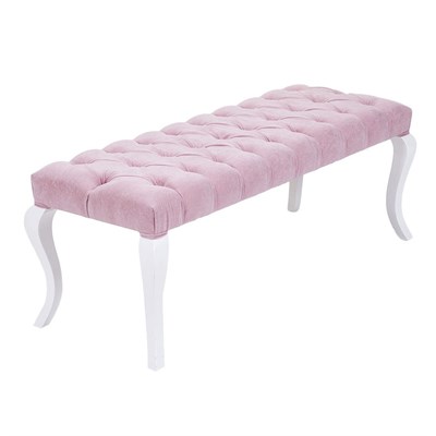 3A Mobilya Pembe Kapitone Taşlı Puf