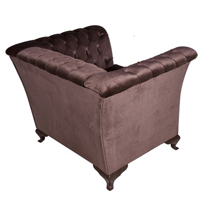 3A Mobilya Modern Tekli Chesterfield - Kahverengi