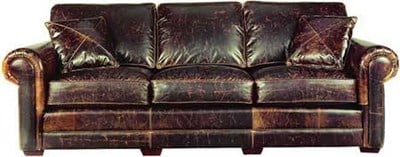 3A Mobilya Modern Brown Gerçek Deri Kanepe