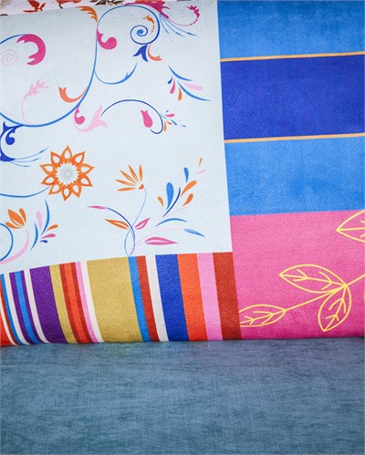 3A Mobilya Blue Patchwork Markiz - Desen